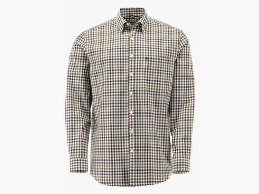Tom Collins Herrenhemd Regular Fit – Trachtenhemd grün kariert