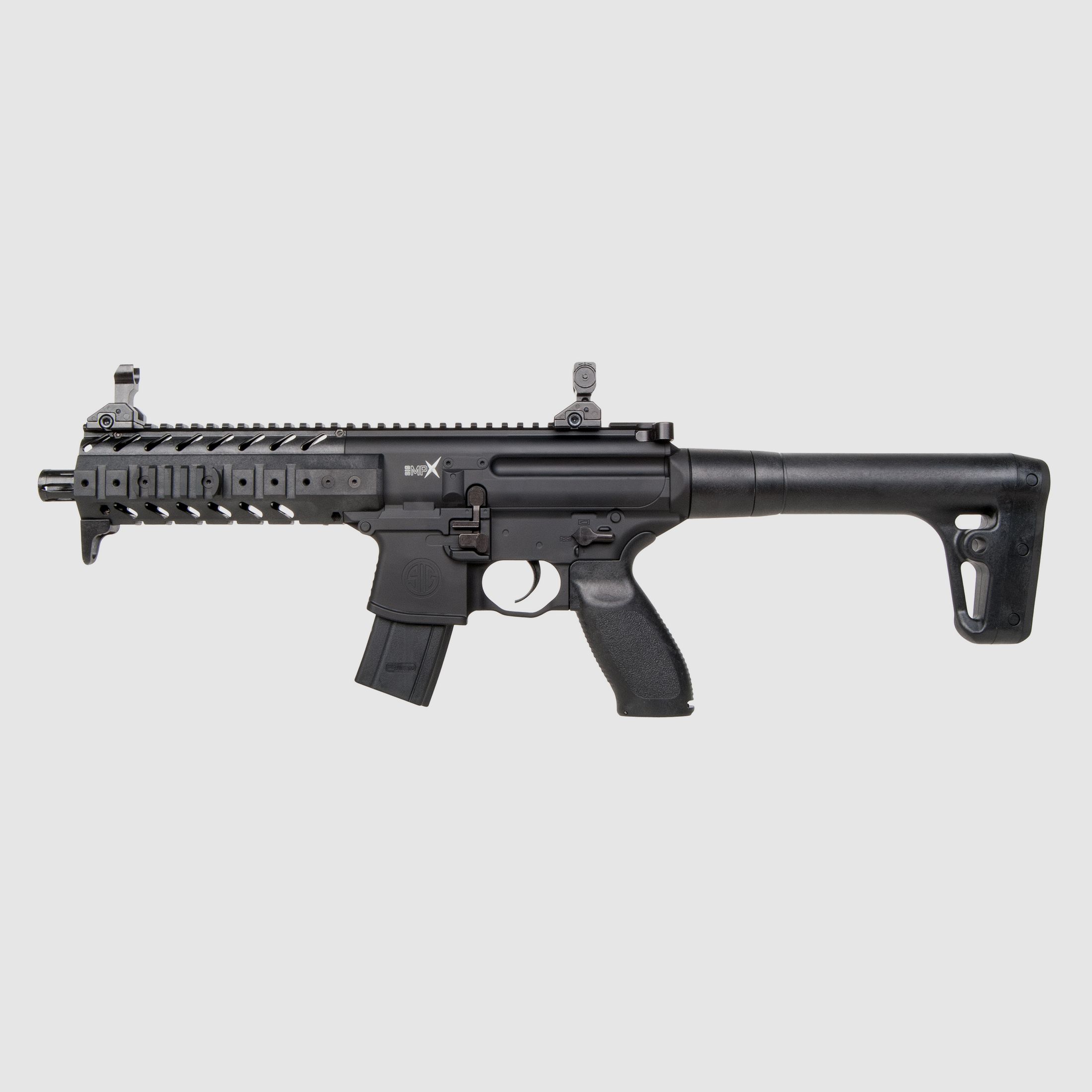 SIG SAUER MPX Schwarz 4,5mm - Druckluft Co2 Non BlowBack