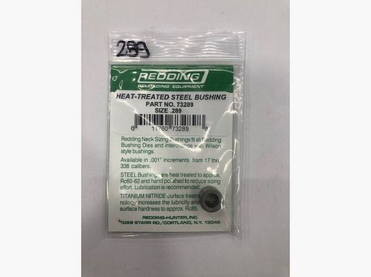 REDDING BUSHING STAHL GRÖSSE 289