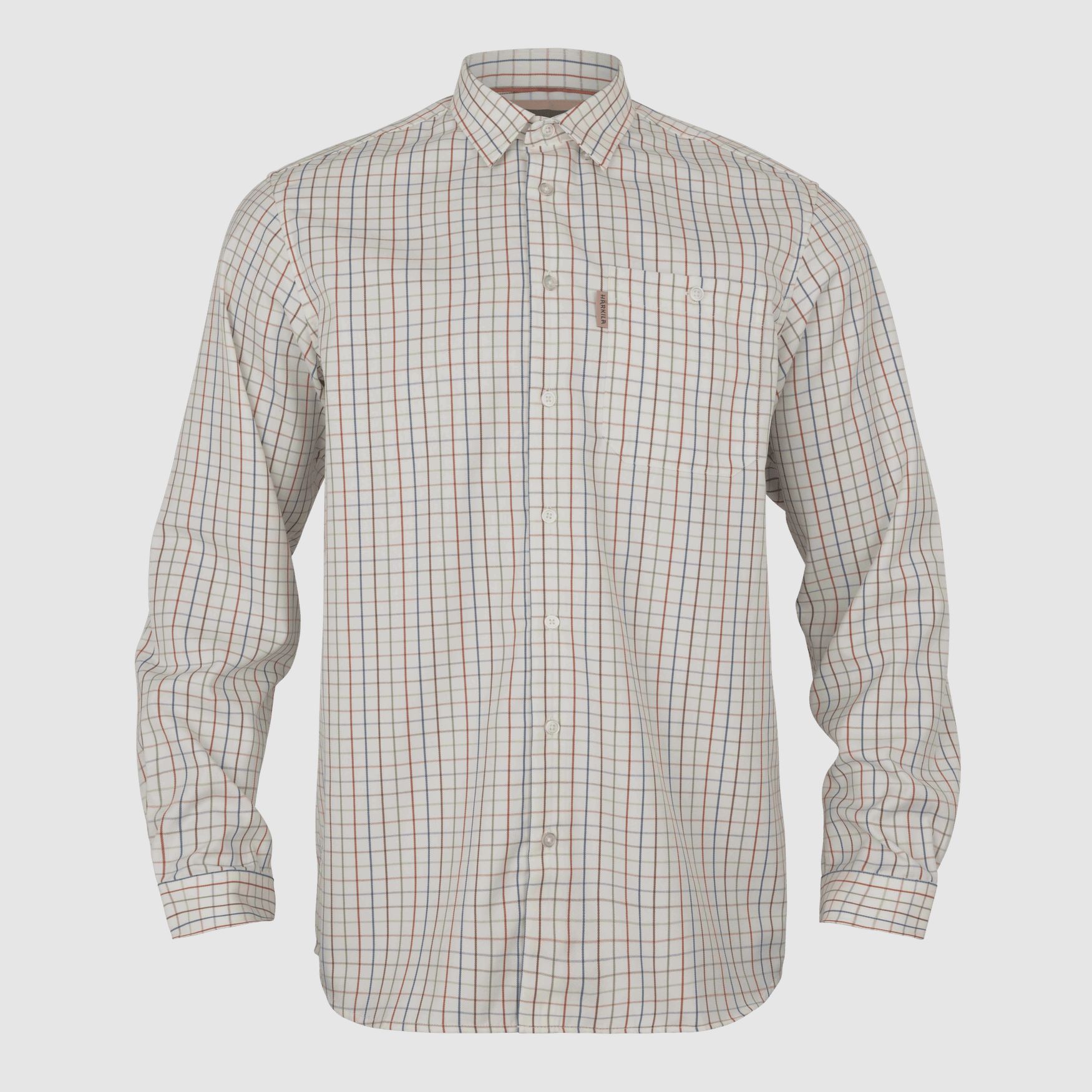 Härkila Haywood L/S Chemise en Mélange de Laine Homme Arabian Spice Check M