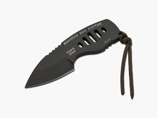 TOPS Knives Mes Baghdad Box Cutter zwart