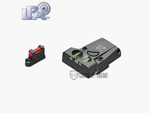 Mirino in fibra ottica regolabile e mirino LPA per CZ 75, 75B, 85 (NO Shadow)