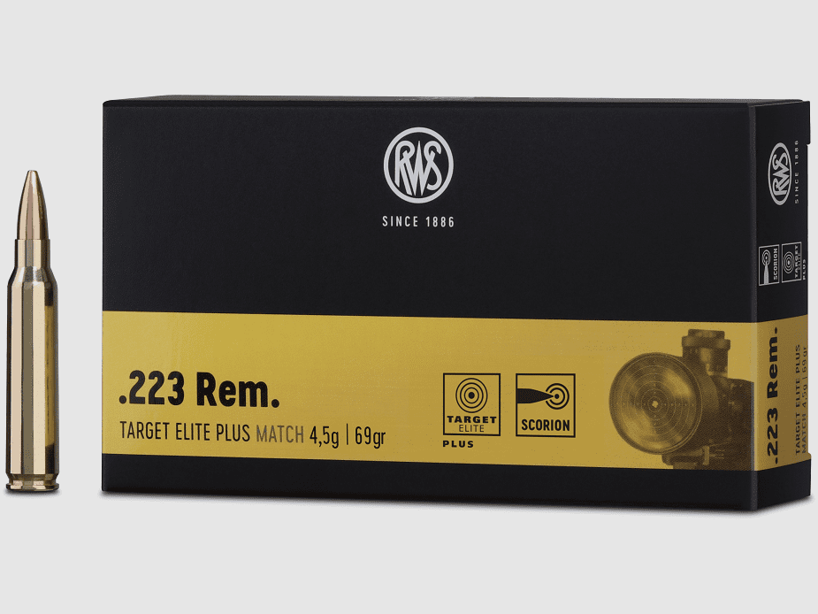 RWS .223 REM TARGET ELITE PLUS 4,5g 69gr - 20 Stk