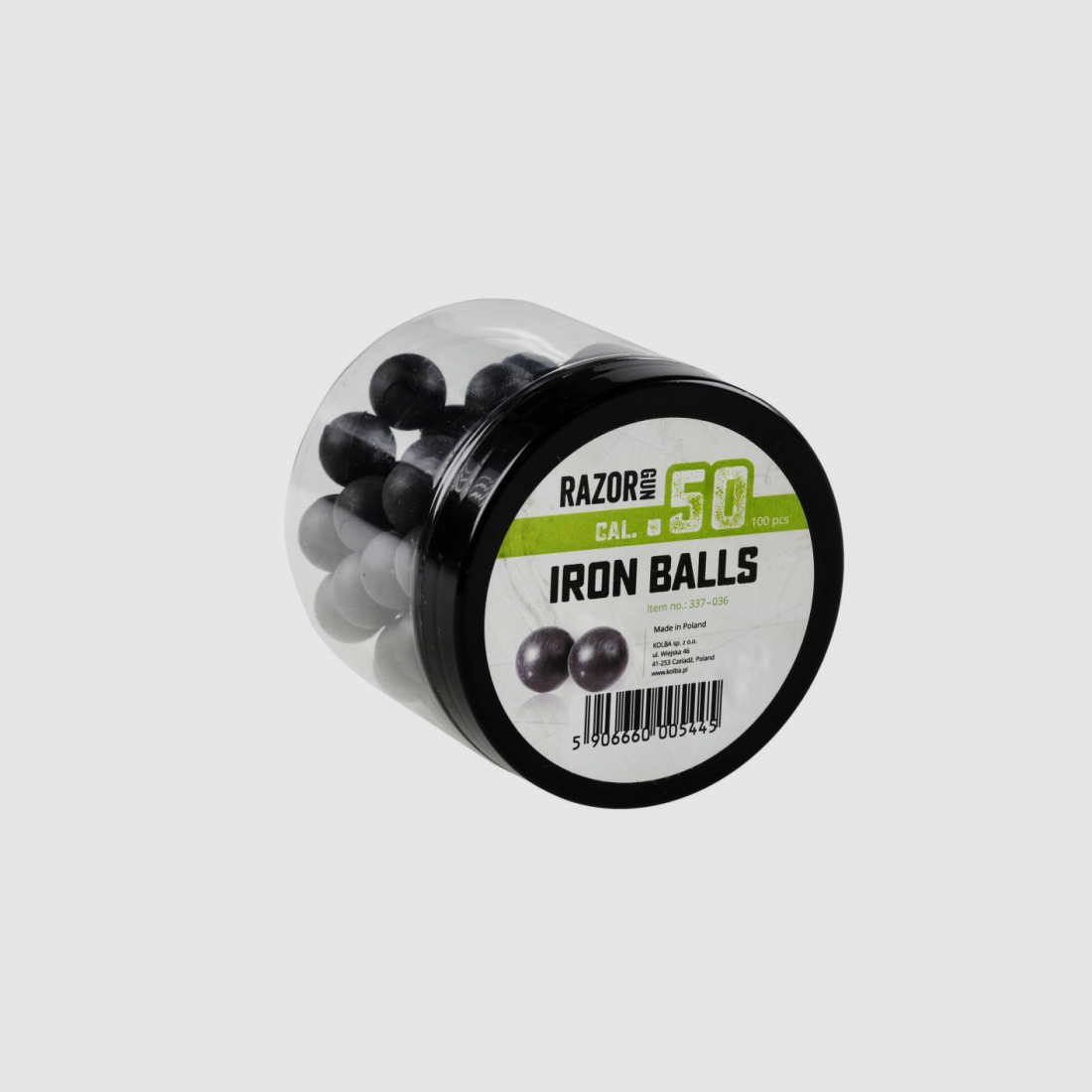 RazorGun Gummi-Metall-Geschosse 50 cal. .50 / 100 Stück, Bild 1 von 2