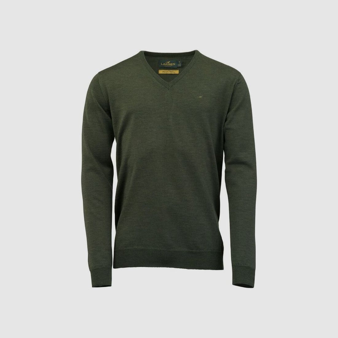 Laksen Herren Pullover Sussex V-Neck Merino Knitwear