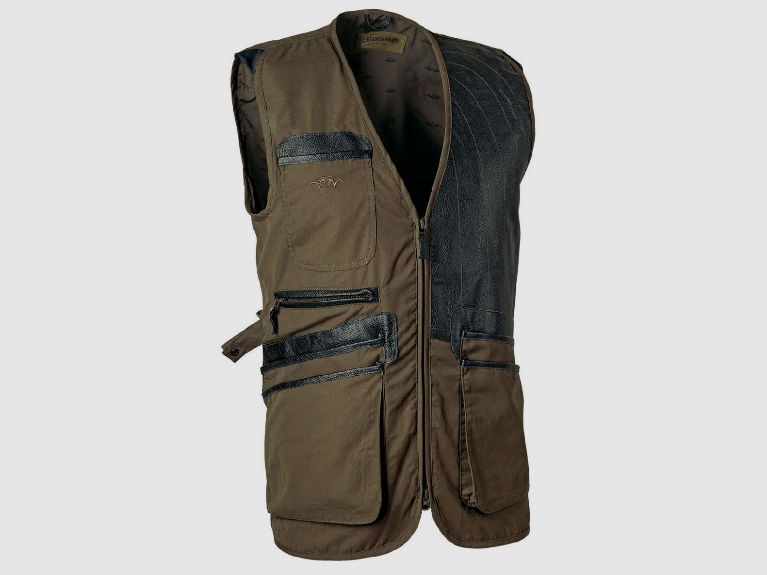 Blaser Ganzjahresschiessweste links Braunolive