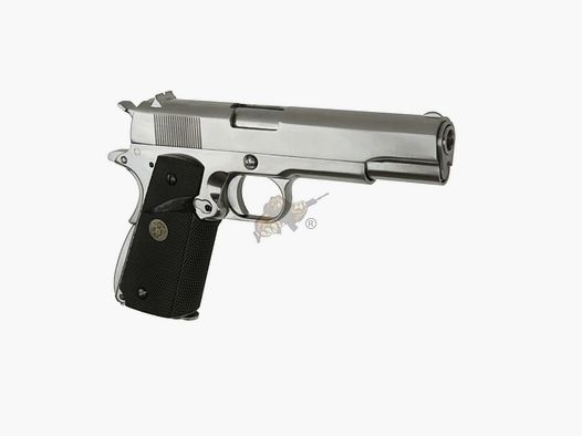M1911 MEU Full Metal, GBB Srebrny -F-