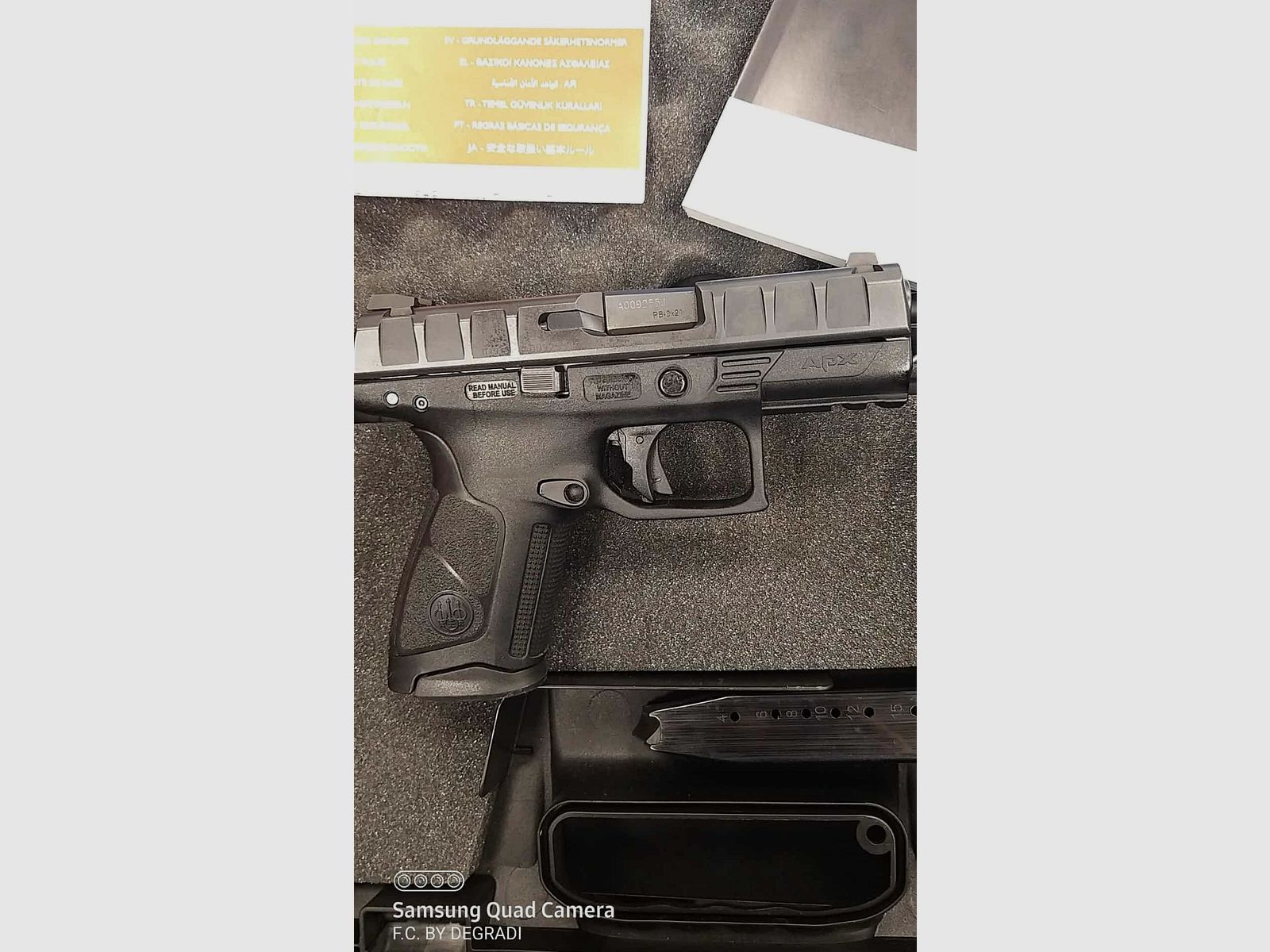 BERETTA APX CENTURION CAL. 9X21, image 1 sur 3