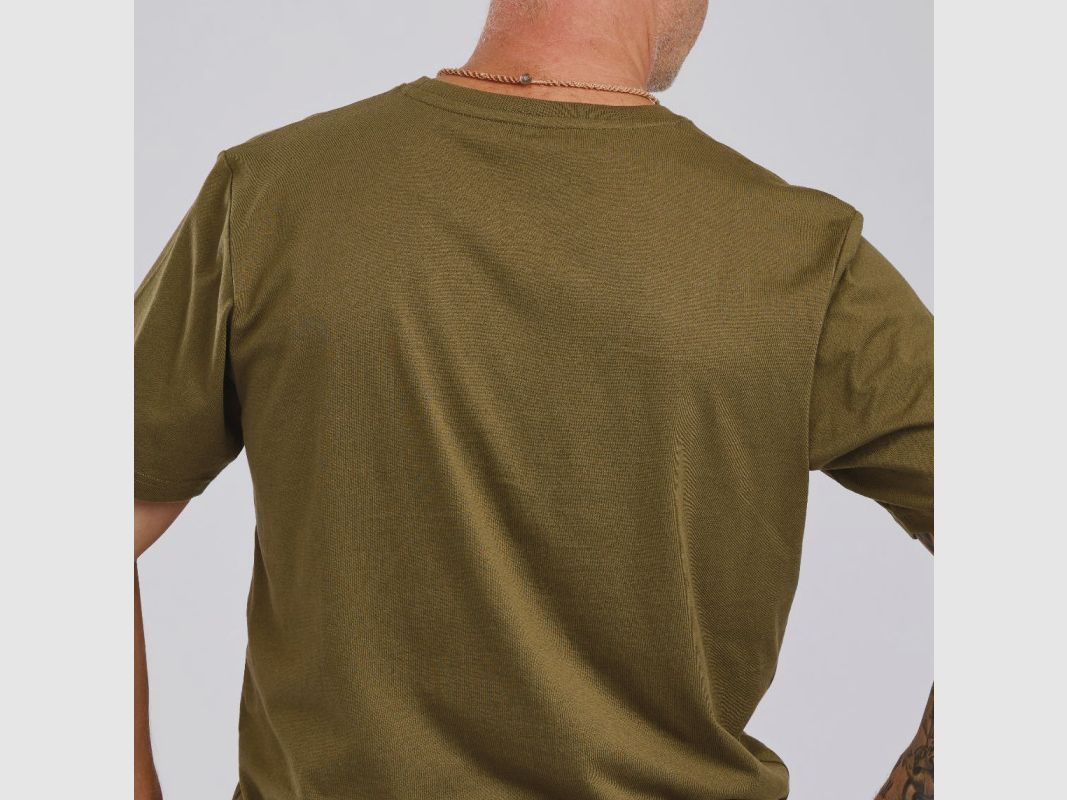 Pinewood Recycled Outdoor T-shirt voor heren 5449 Olive ME, afbeelding 3 van 3