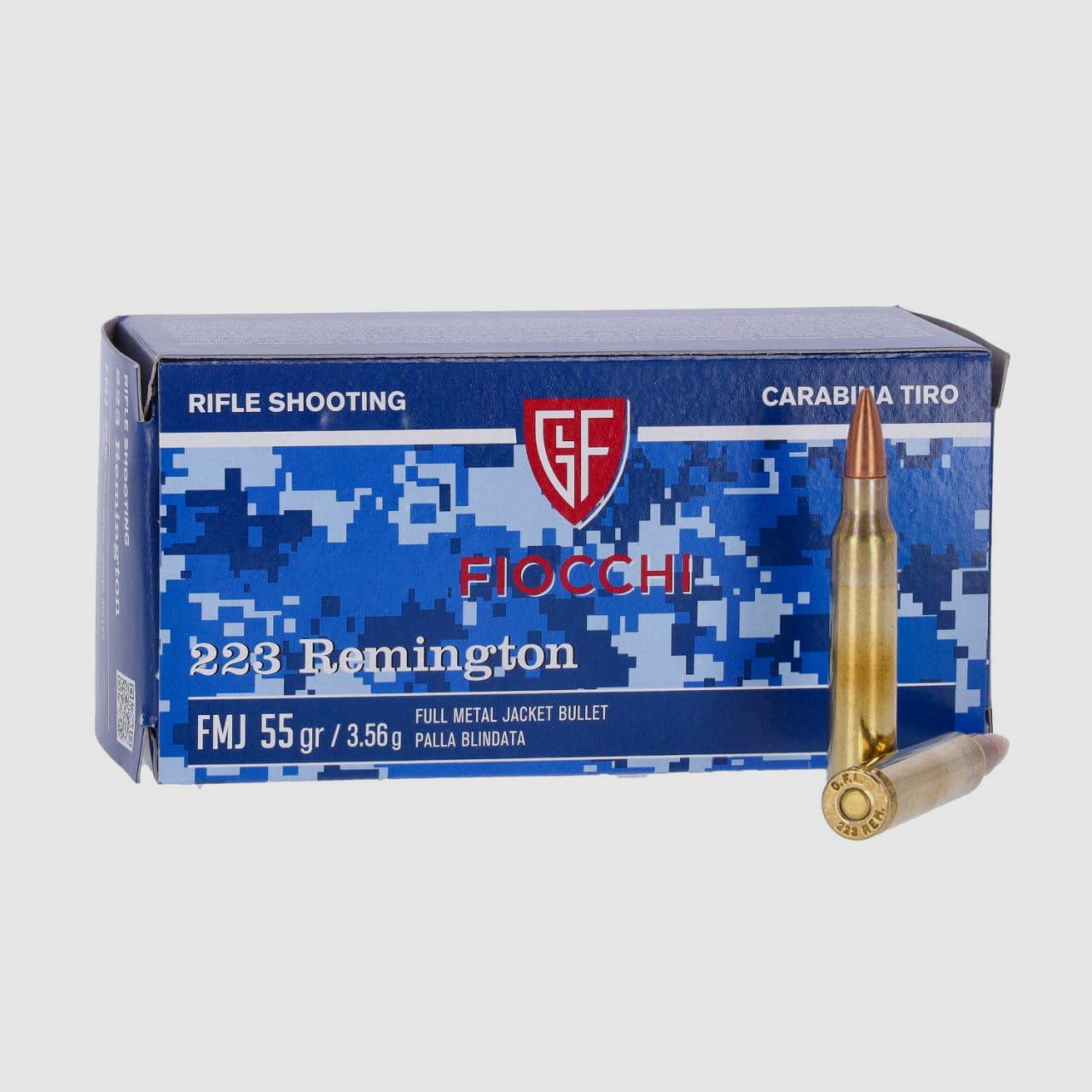 Fiocchi .223 Rem. FMJ 55 gr. - 50 Stk.