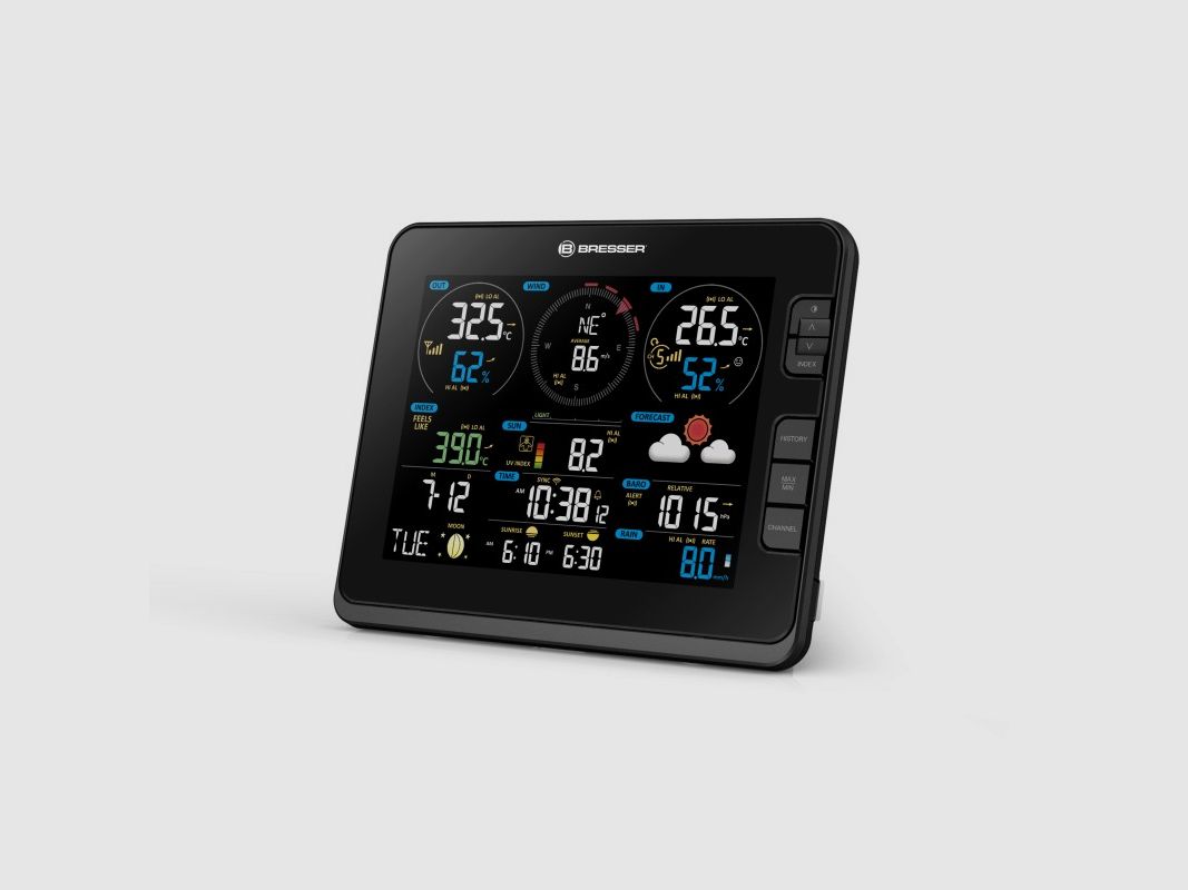 Extra/vervangende basisstation BRESSER voor het professionele Wi-Fi weerstation WSX3001, afbeelding 1 van 9