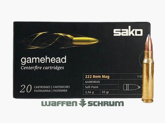 Sako .222RemMag Gamehead SP 3,56g - 55gr.