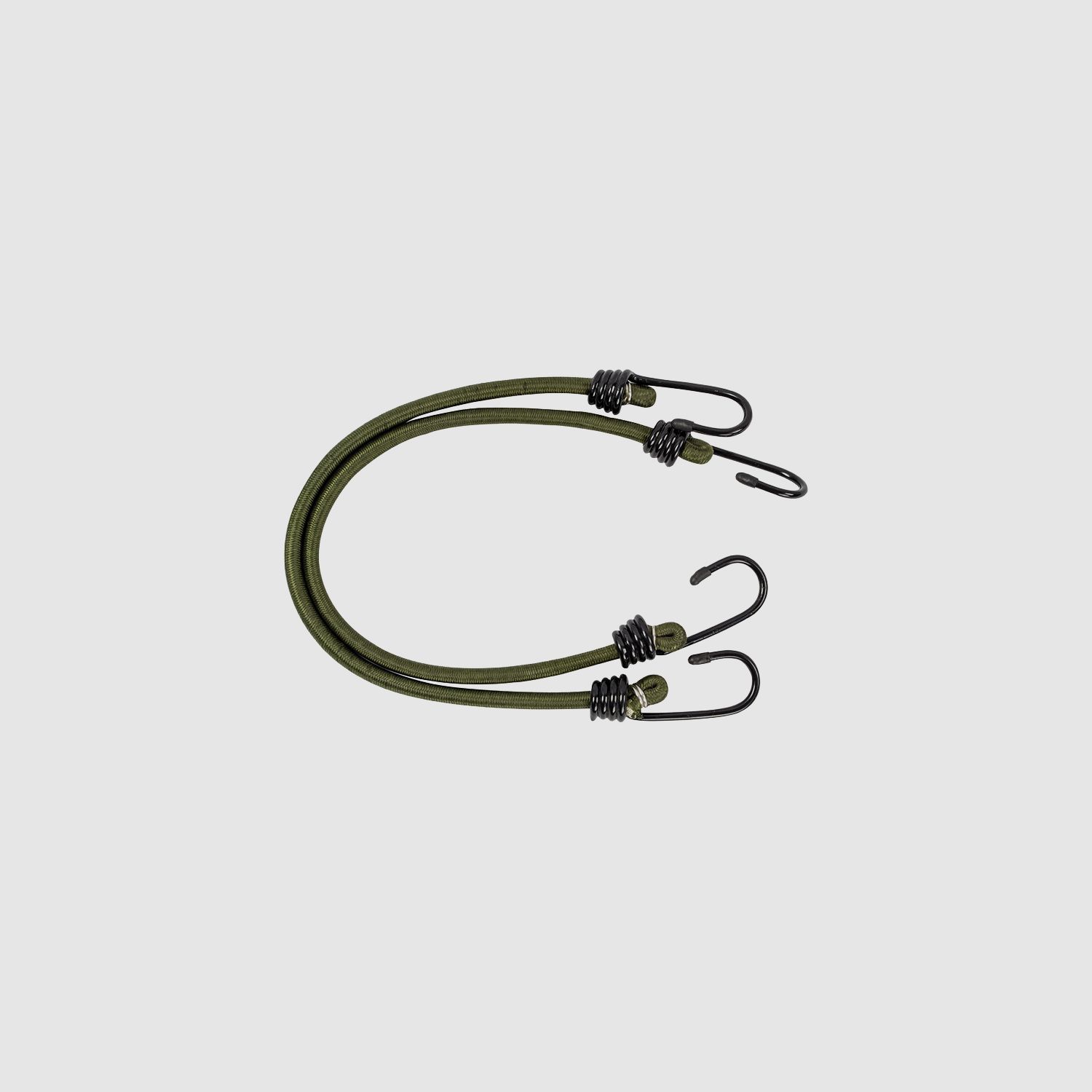 Highlander Forces Spanngummi mit Haken 8mm x 45cm 2er Set