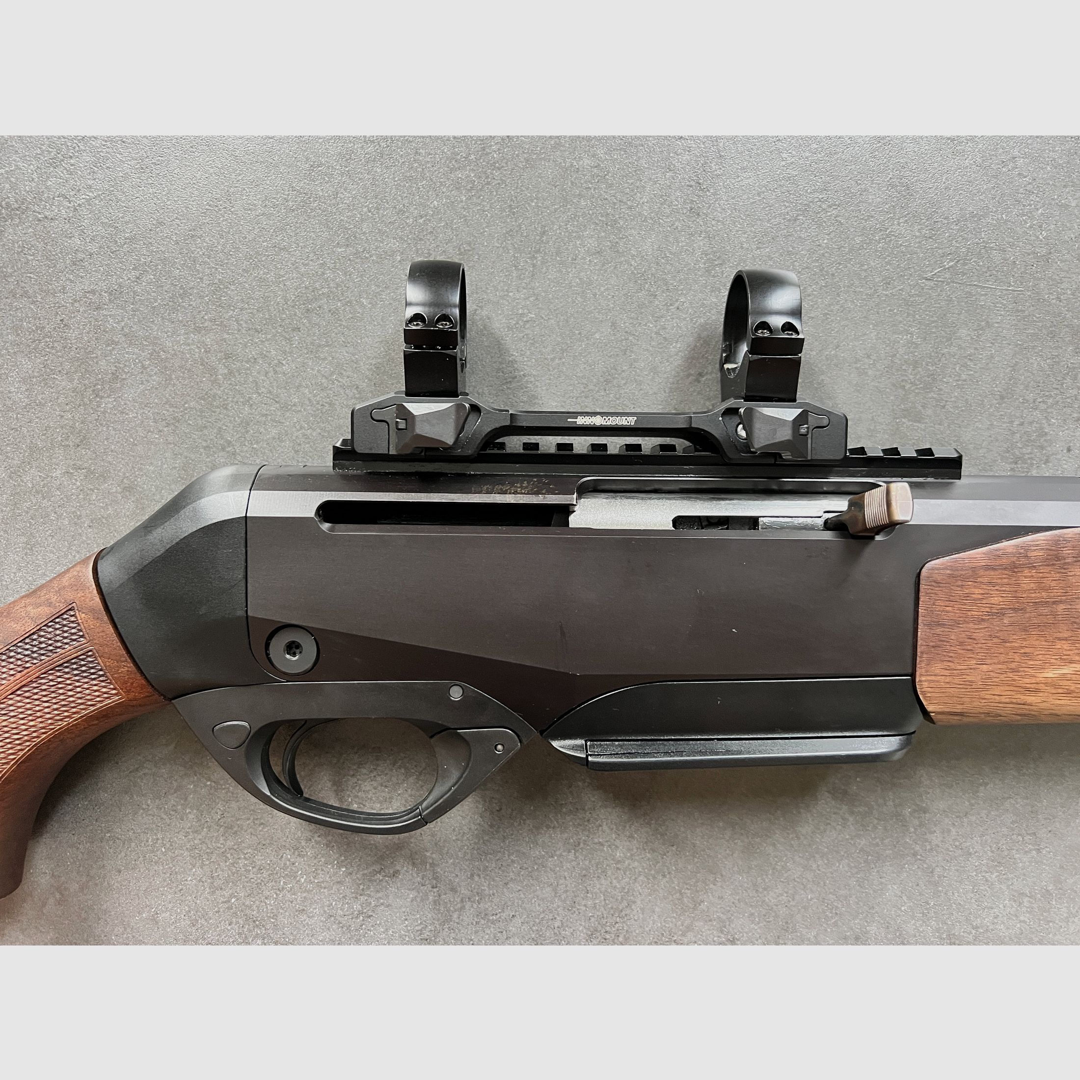 Selbstladebüchse Merkel SR1 Kal. 8x57 IS mit Schalldämpfer und Montage