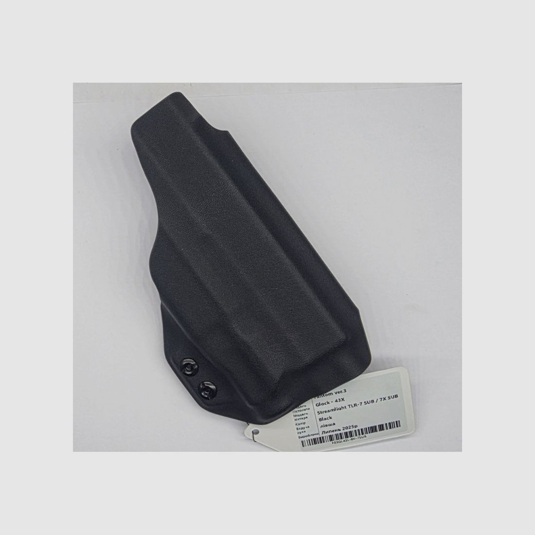 Futteral ATA FANTOM V3 GLOCK 43X STREAMLIGHT TLR7-SUB IWB INNEN LINKSHÄNDIG, Bild 3 von 3