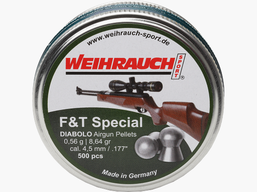 Munition Weihrauch Diabolo F&T Special (500Stk) 4.5mm