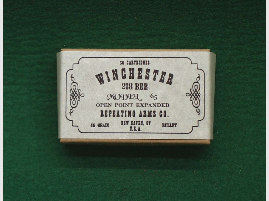 Replika scatole di cartucce .218 BEE