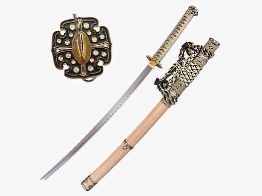Katana Tachi Suisei z stylową dekoracją