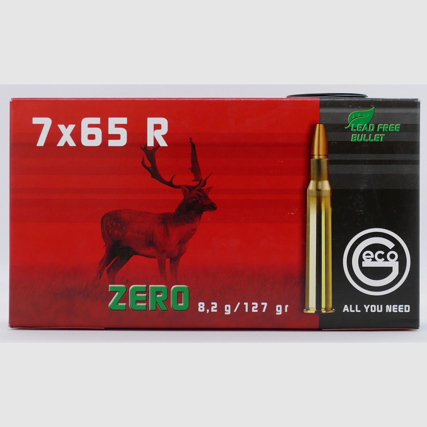 Geco 7X65 R ZERO 8,2g/127gr. Büchsenpatronen Bleifrei