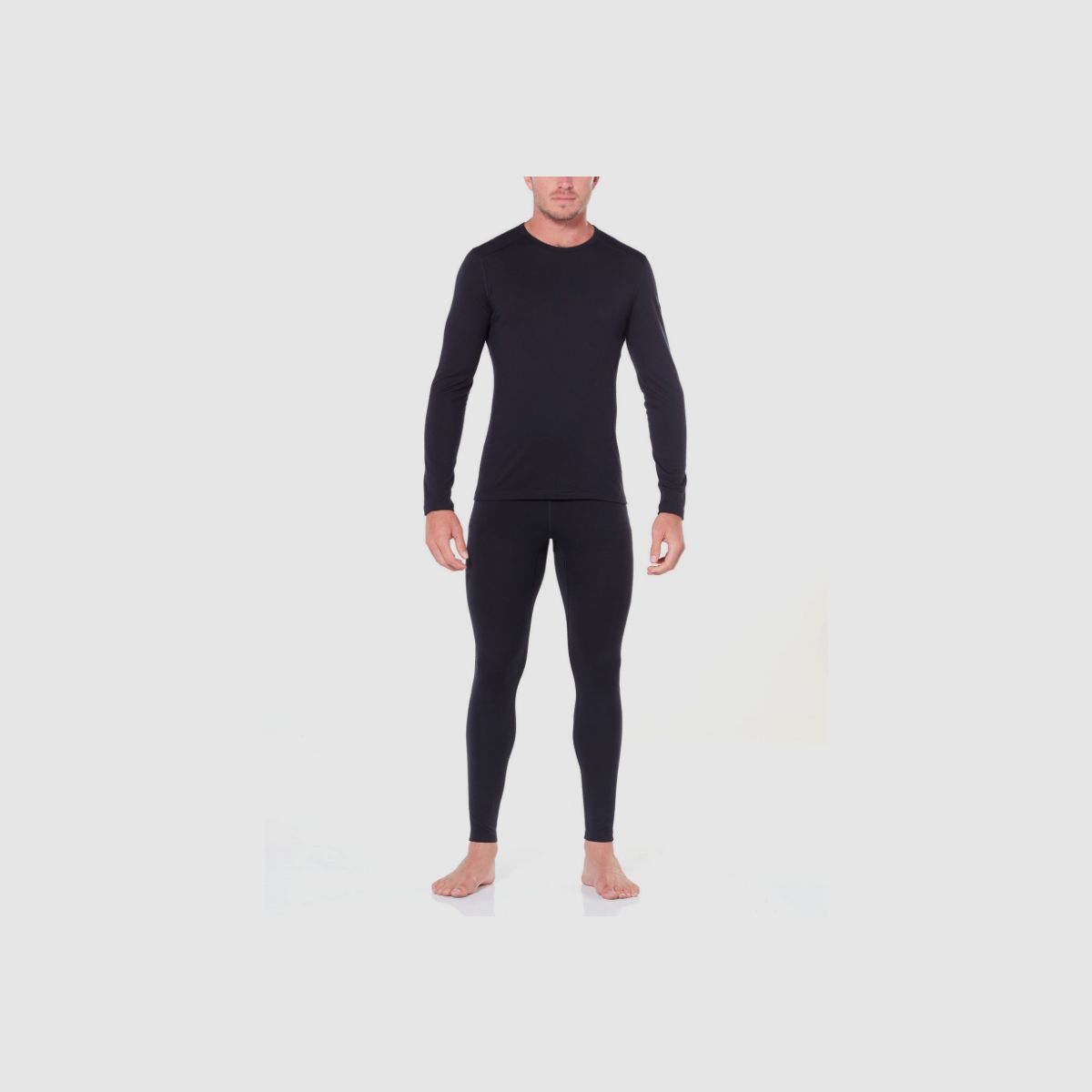 ICEBREAKER Merino 200 Oasis Long Sleeve Crewe Herren Black