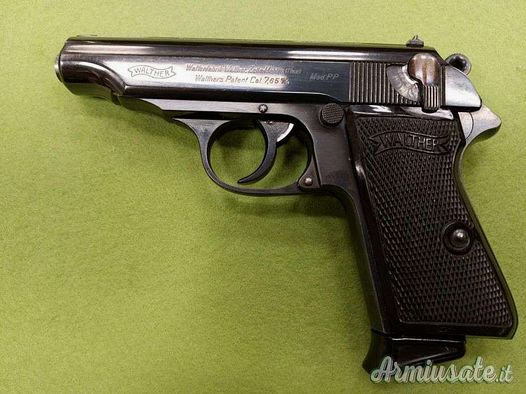 Walther Pistool PP Voor-Oorlog 90° Veiligheid Kal.7,65