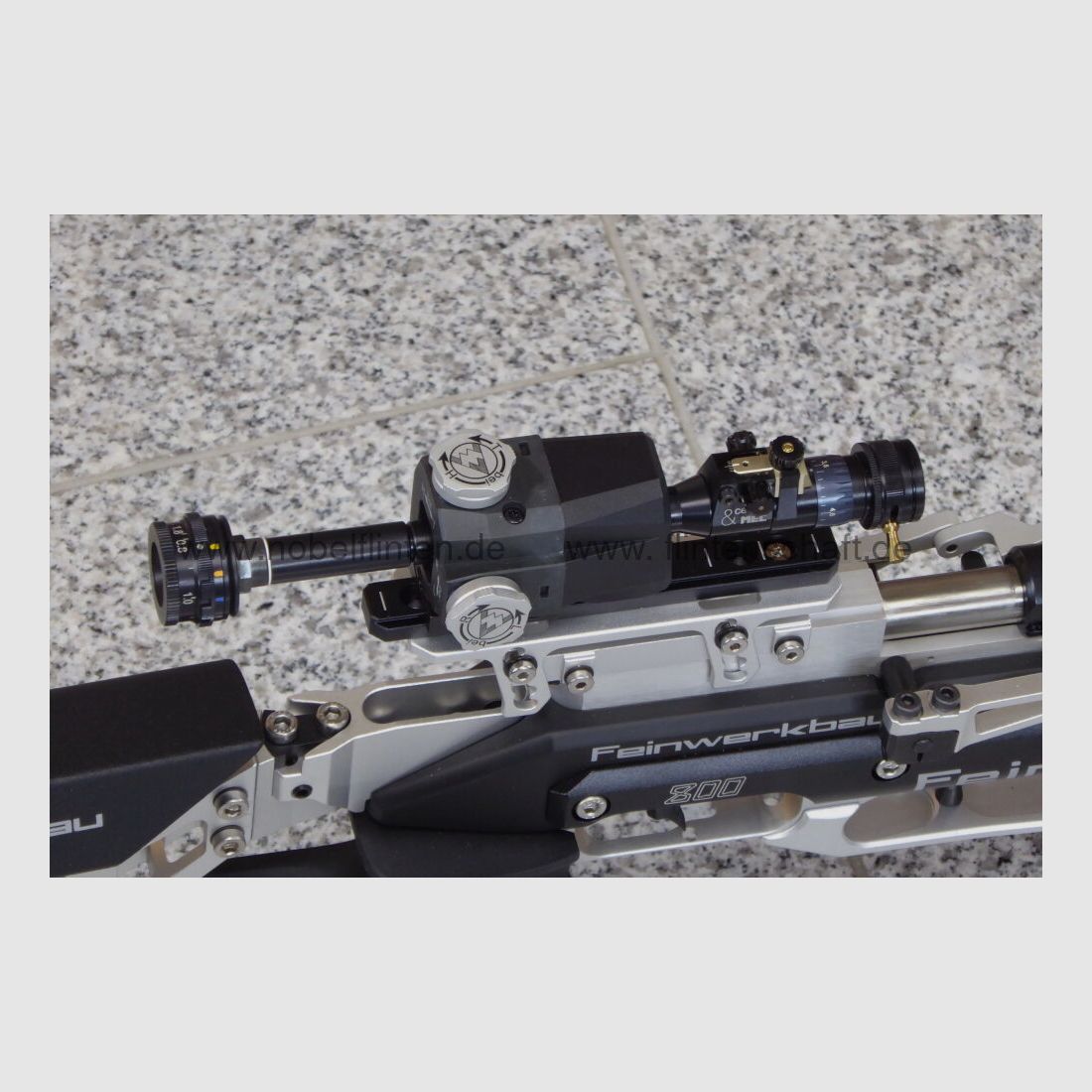 Feinwerkbau 800 X Alu Aufgelegtschießen, Rechtsausführung, Griff Größe L