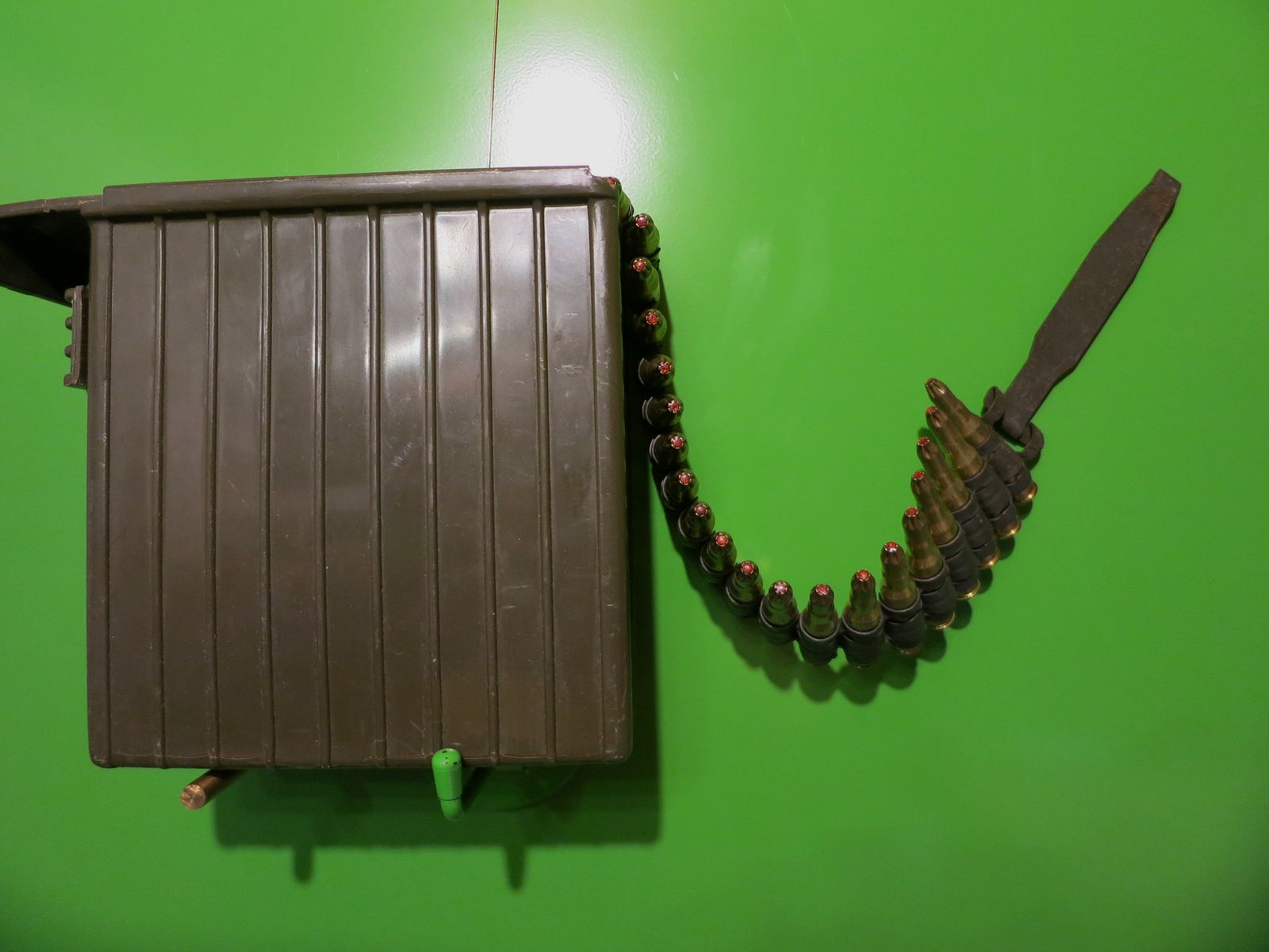 Platzpatronen/Sammlerpatronen/Manöverpatronen 7,62X51, .308 Nato auf Gurt MG 42      #2-