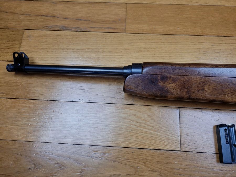 Zeer mooie Unique Semi-auto G 21 – 10 schoten – in 22 LR + 2 magazijnen – Oorspronkelijke doos – Perfecte staat, afbeelding 9 van 18