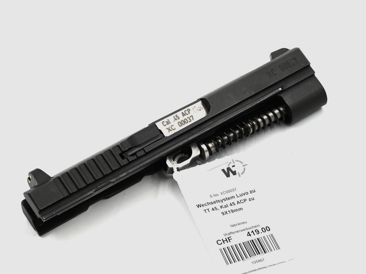 Wechselsystem Luvo zu TT 45, .45 ACP auf 9×19, Bild 1 von 2
