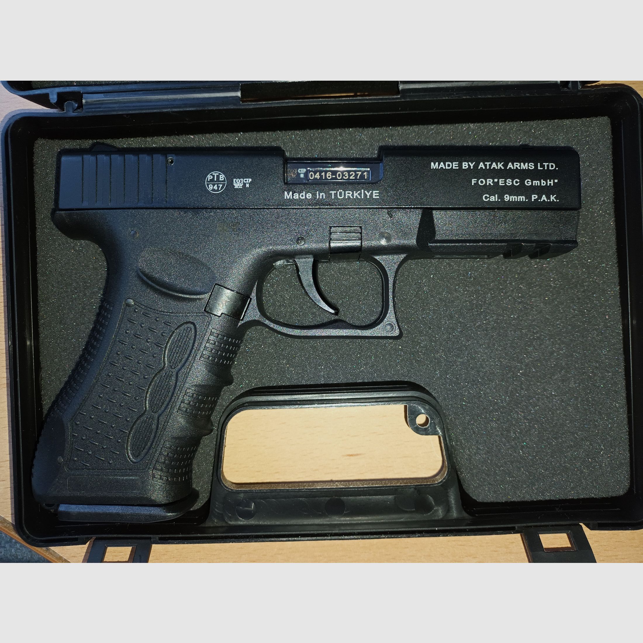 Zoraki Modell 917 brüniert - chrom, Kaliber 9 mm P.A. (P18)