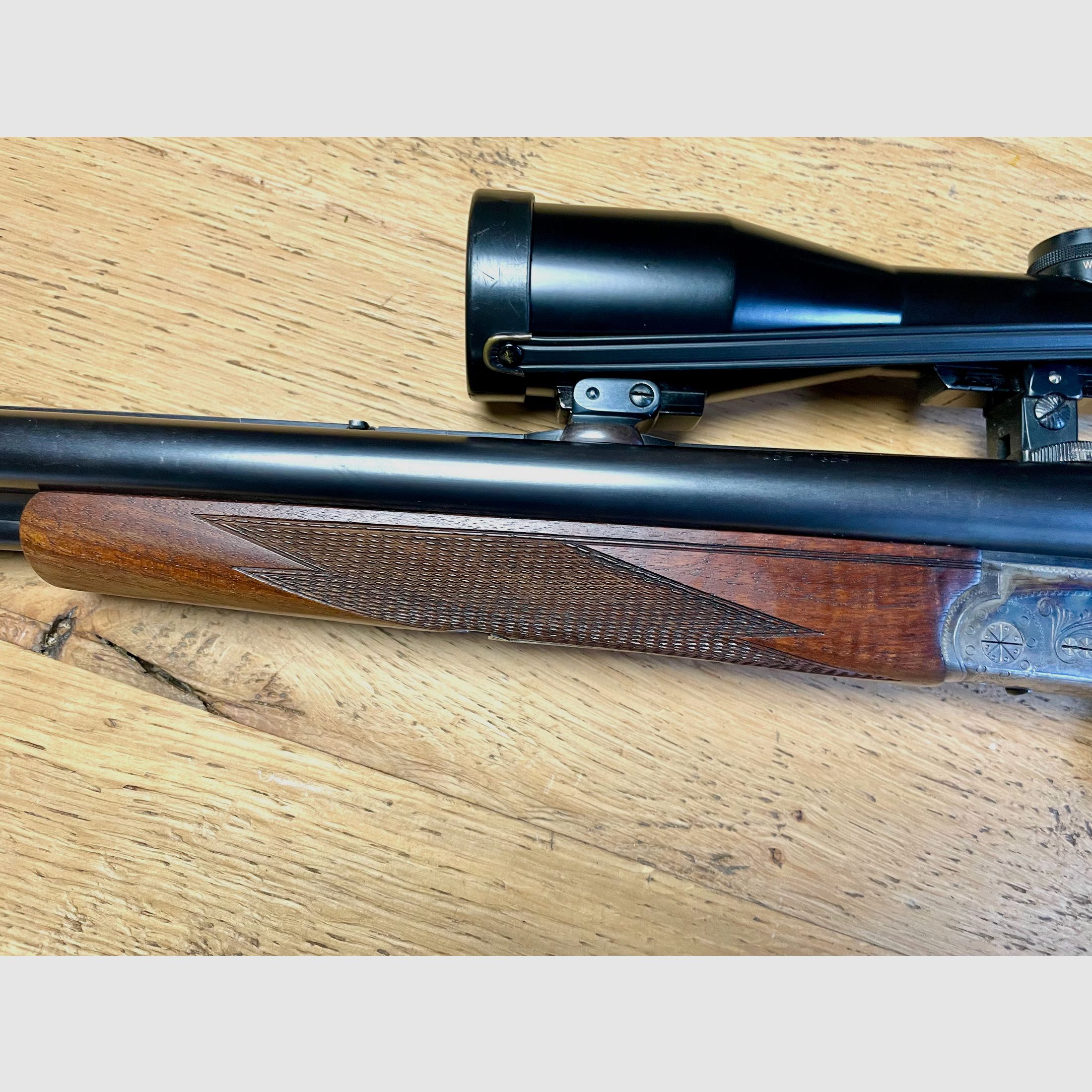 -Drilling- Simson Suhl Mod. Fortuna Kaliber 16/70 & 6,5x57R inkl. ZF Schmidt&Bender 6x42 und Einstecklauf Krieghoff Kal. 16 auf .22WinMag