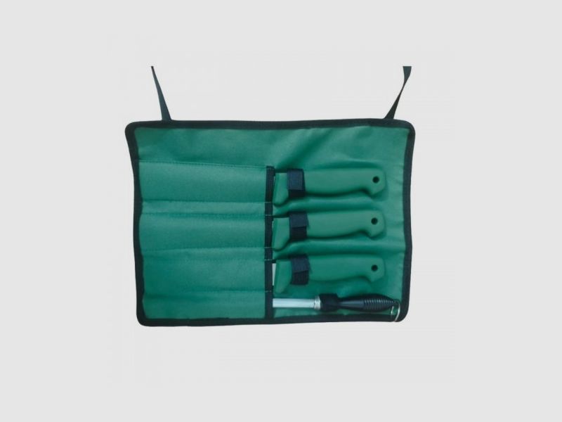 Tendy Schlachtset 3-tlg. mit Wetzstahl und Nylonetui