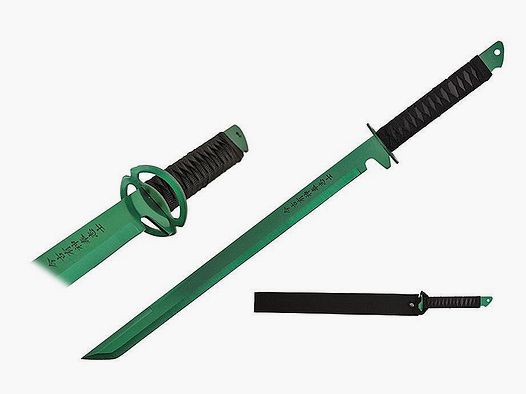 Ninja Schwert Technicolor mit grüner Klinge
