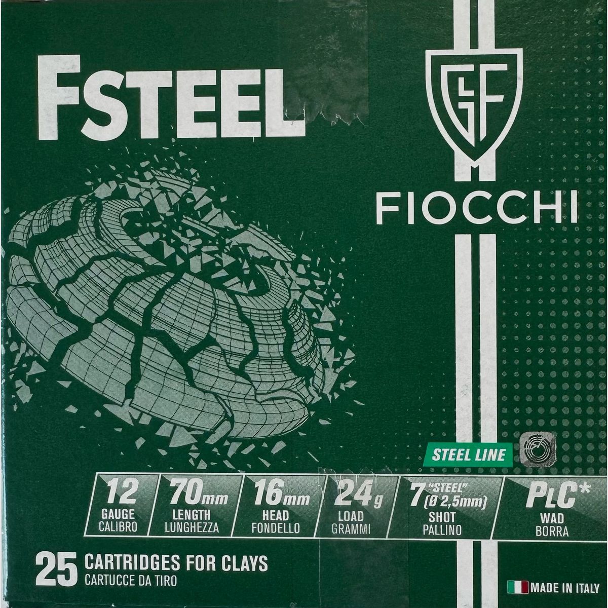 Fiocchi FSteel 12/70 24g - 250 Schuss