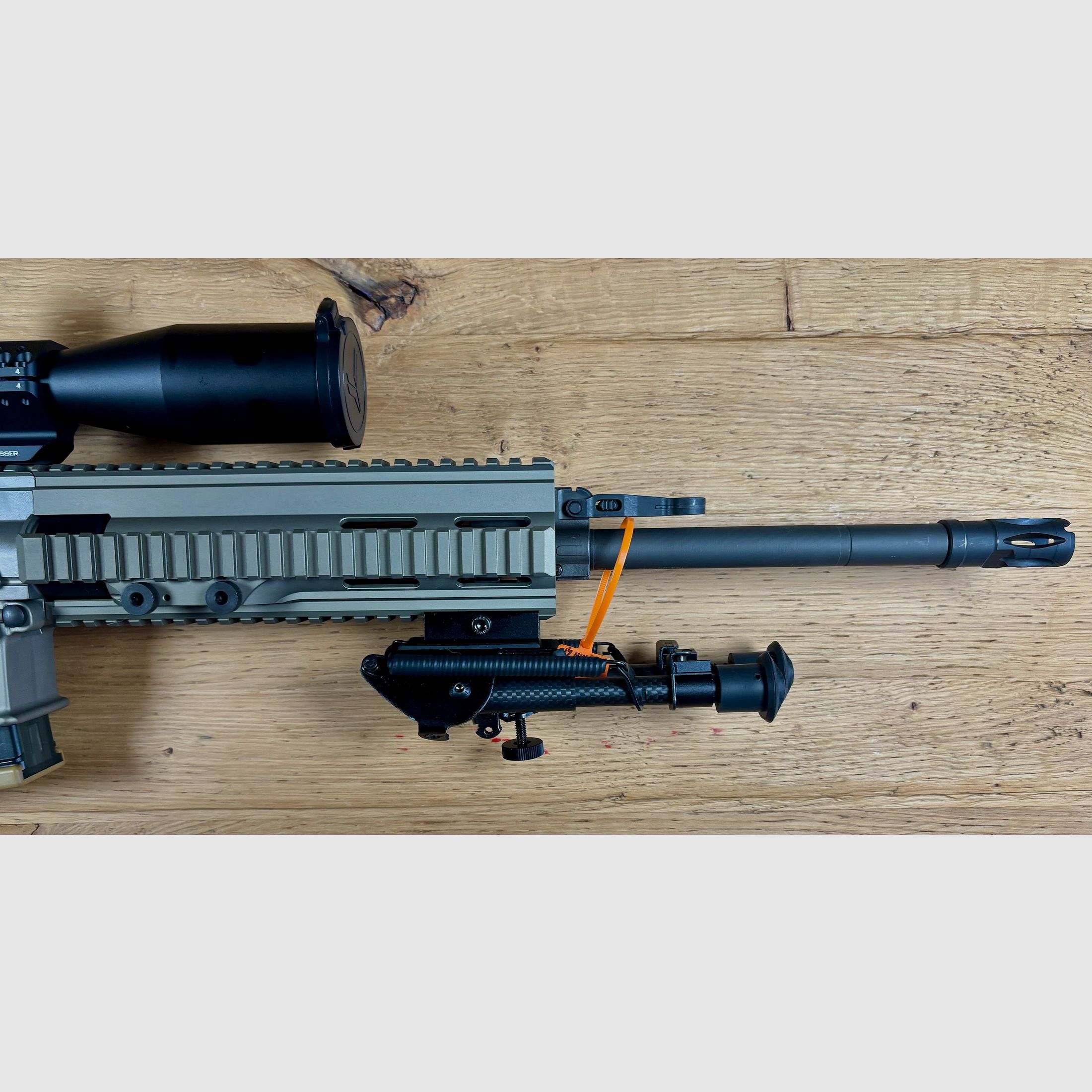Heckler & Koch HK MR 308 A3 - Sandfarben - inkl. ZF Falke 4-16x44 TAC Karbon Zweibein