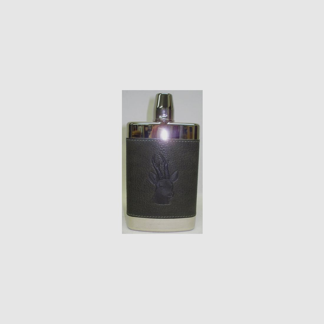 Cognacflasche 250ml - Prägung Rehbock, PVC