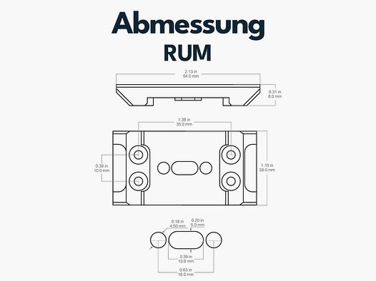 Vector Optics VAS Footprint Adapter – RUM (SCRA-RUM1)