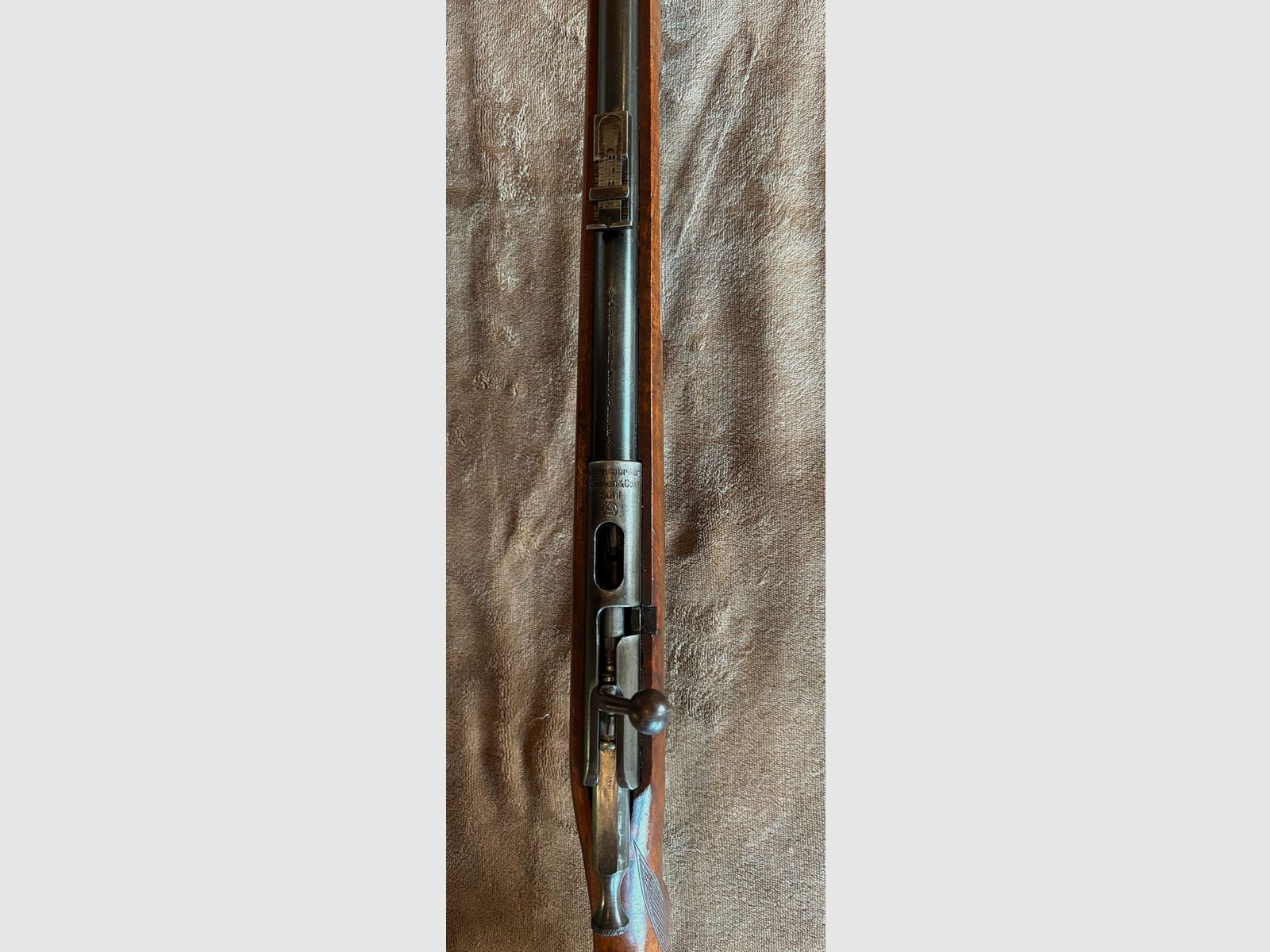 Fucile a ripetizione 22 Long Rifle Simson&Co Suhl rarità con mirino aperto