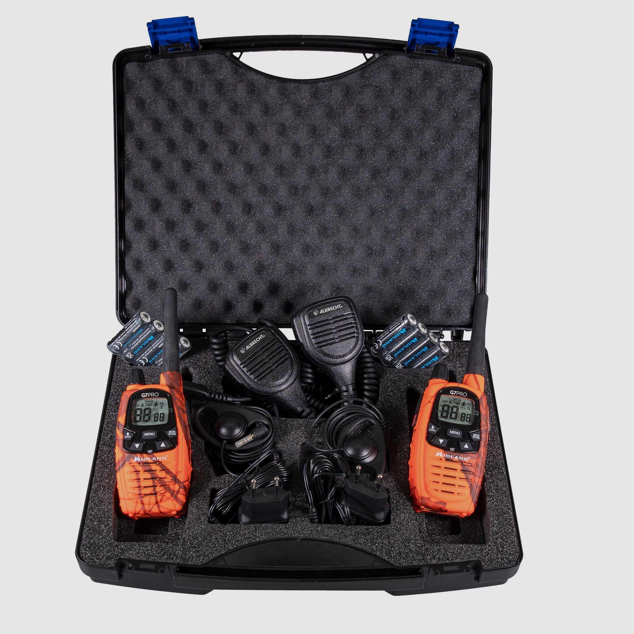 Midland G7 Pro kofferset met headsets en luidsprekermicrofoons