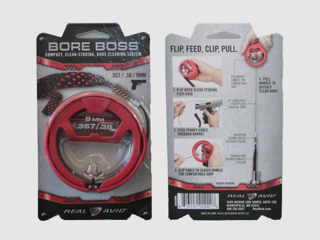 Real Avid Bore Boss - Laufreinigungsschnur - Boresnake 9mm / .357 / .38