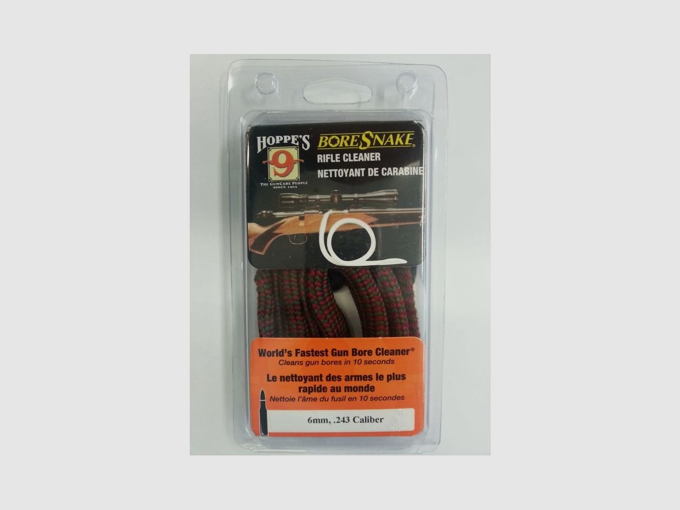 Corda - Boresnake Gewehrreiniger Hoppe’s 9 Kaliber 6mm – .243, Bild 1 von 2
