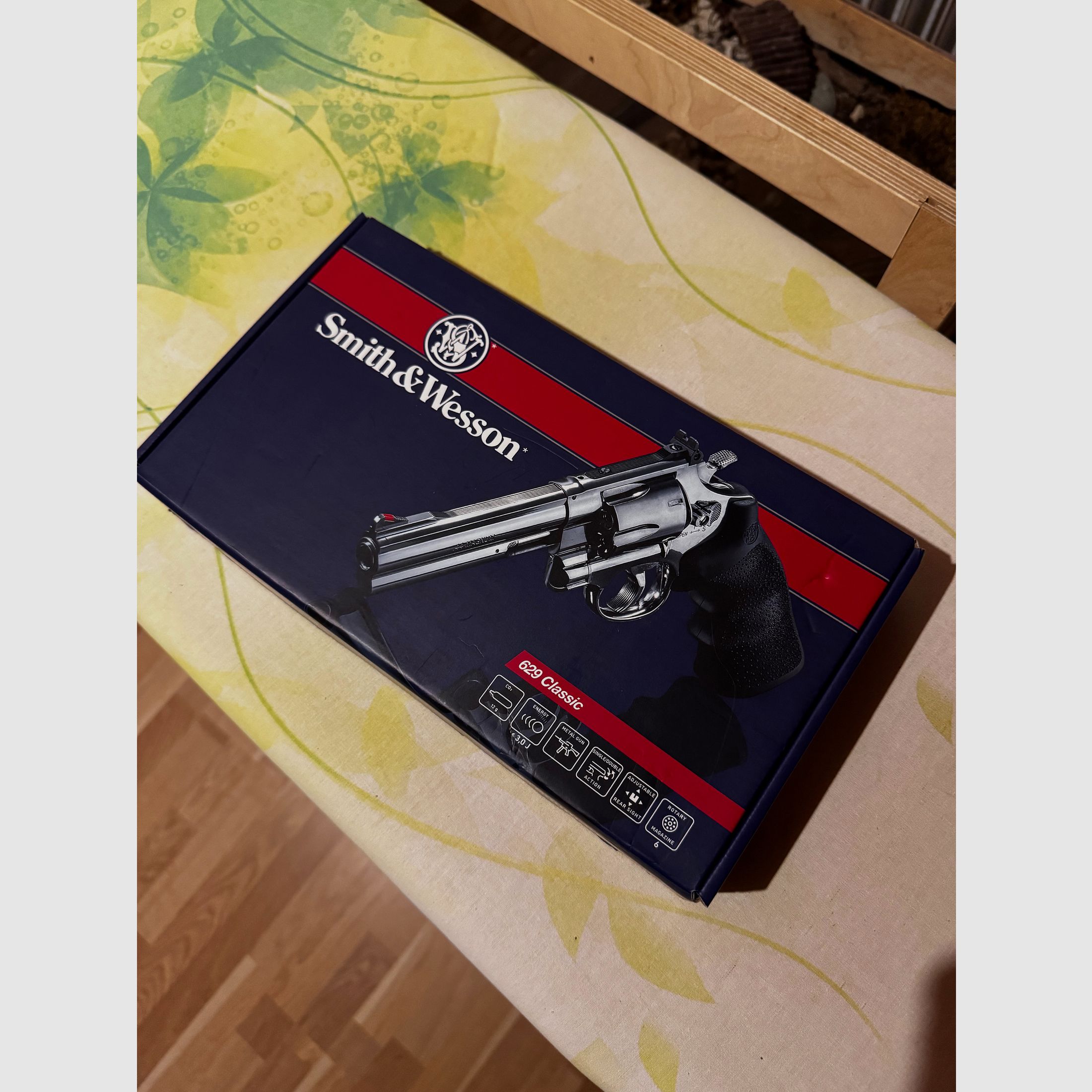 Smith & Wesson Mod. 629 Classic CO2 Revolver 5” Chrom 4,5mm VHB