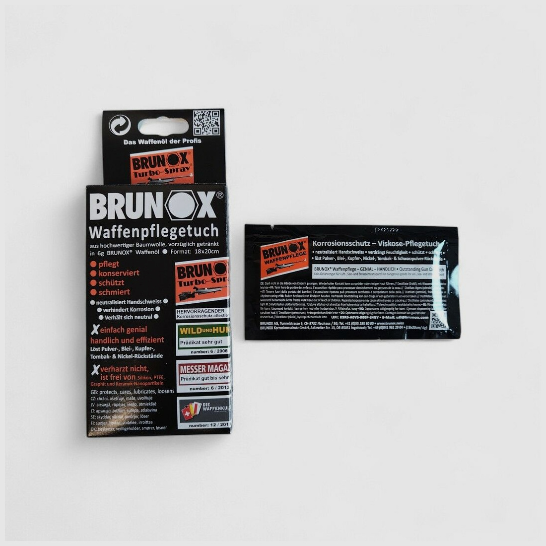 Brunox Waffenpflegetuch-BOX 5 Stück