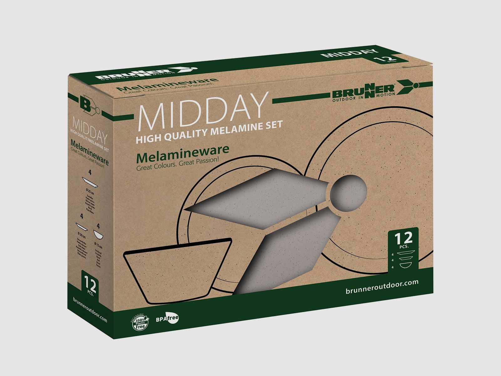 Set da pranzo Midday Iconic Compack, 12 pezzi, immagine 2 di 2