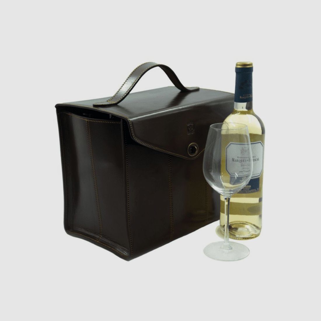 Rey Pavon Tasche für 6 Weingläser Chocolat/Honey