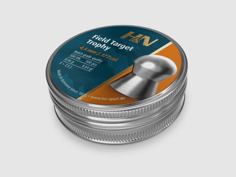H&N FIELD TARGET TROPHY DIABOLOS 4,5 MM LISCIO - 500 PEZZI