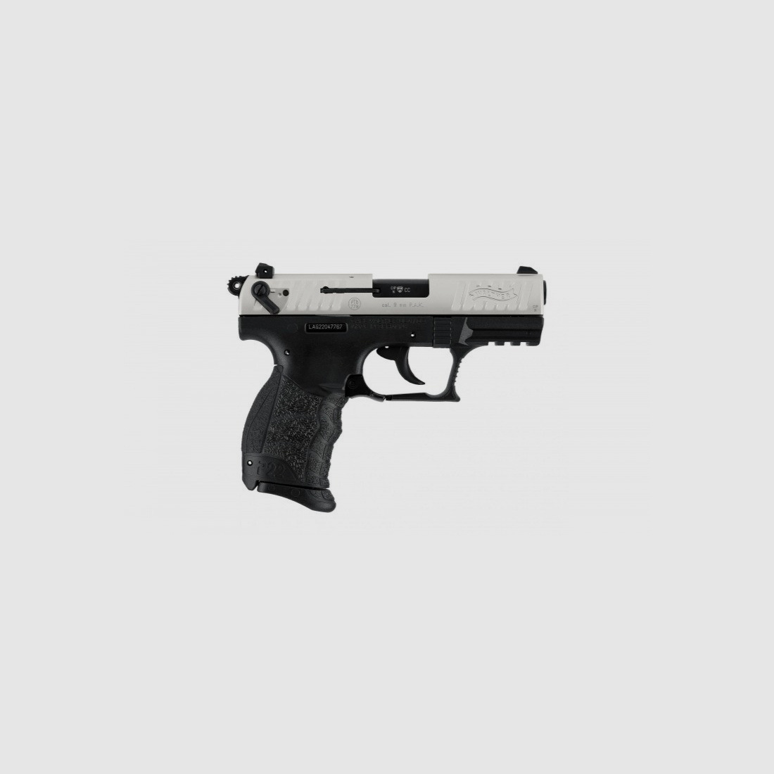 Walther P22 Q Nickel-Finish 9mm P.A.K.