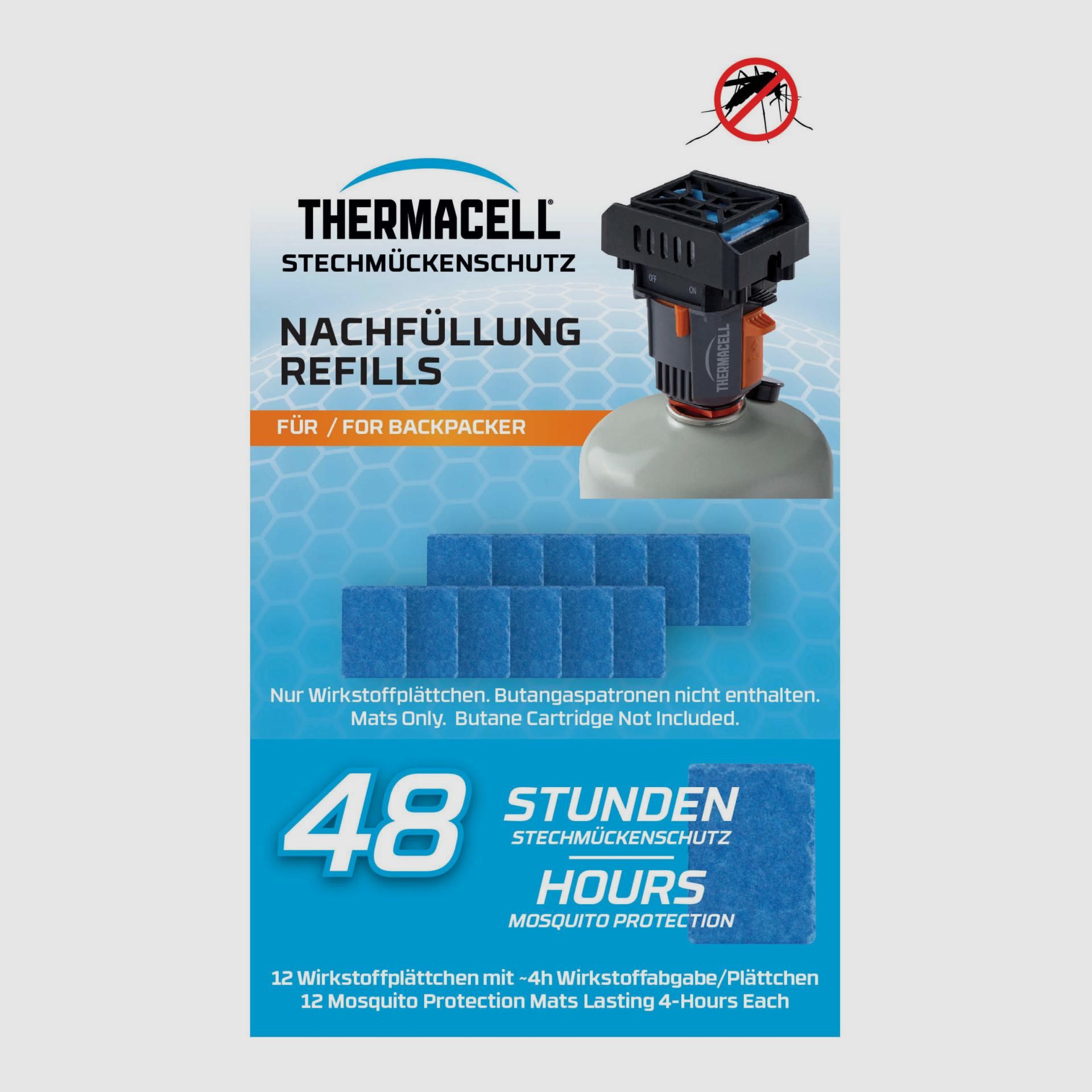 Thermacell 920212 M-48 Nachfüllset Backpacker 48 Stunden