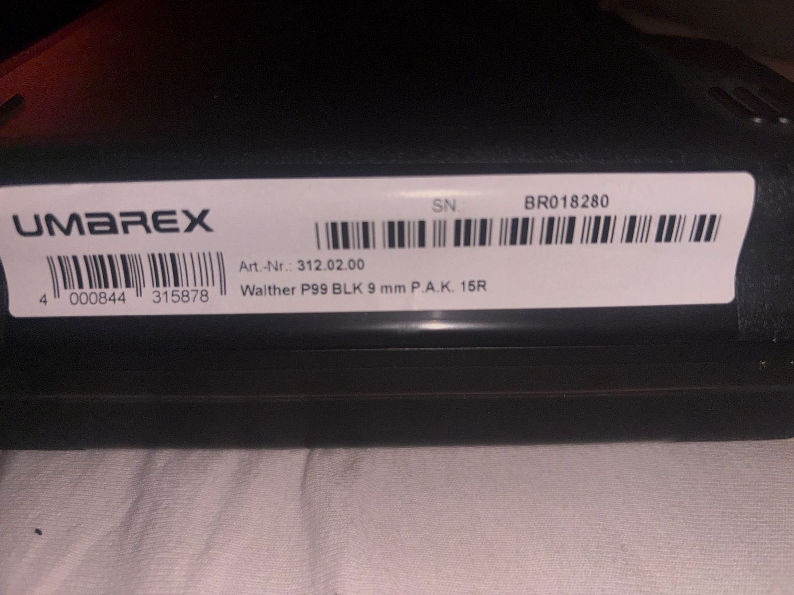 Walther P99 P.A.K 9mm