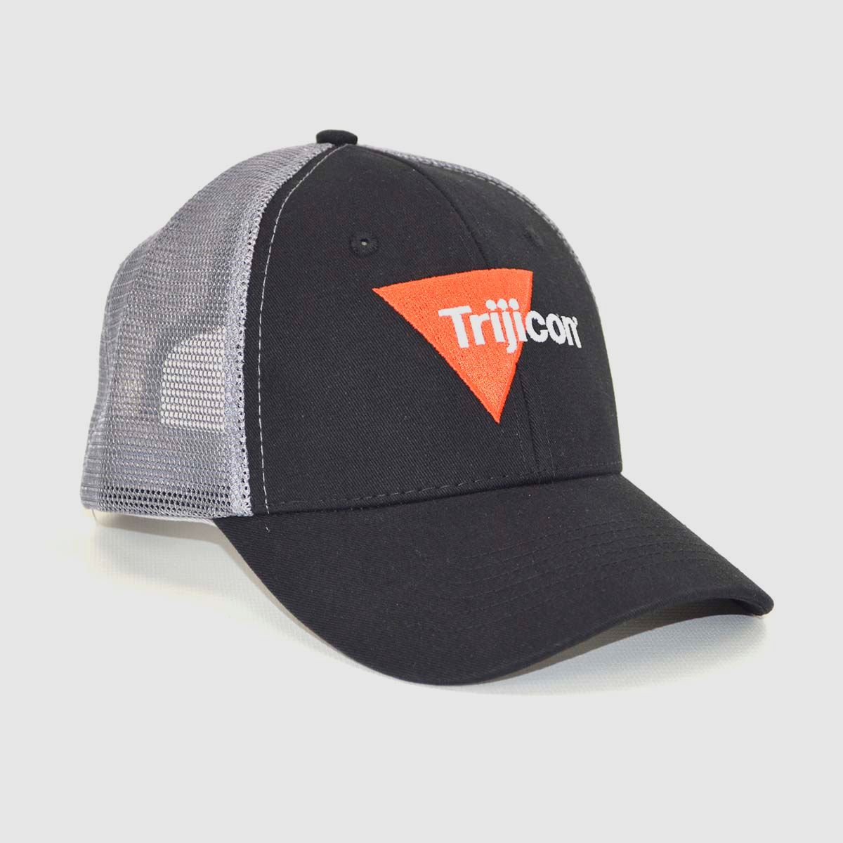 Cappello con rete e logo nero regolabile